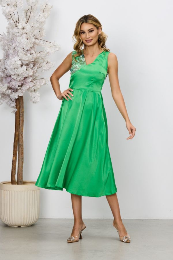 Moze Clarine Green Dress