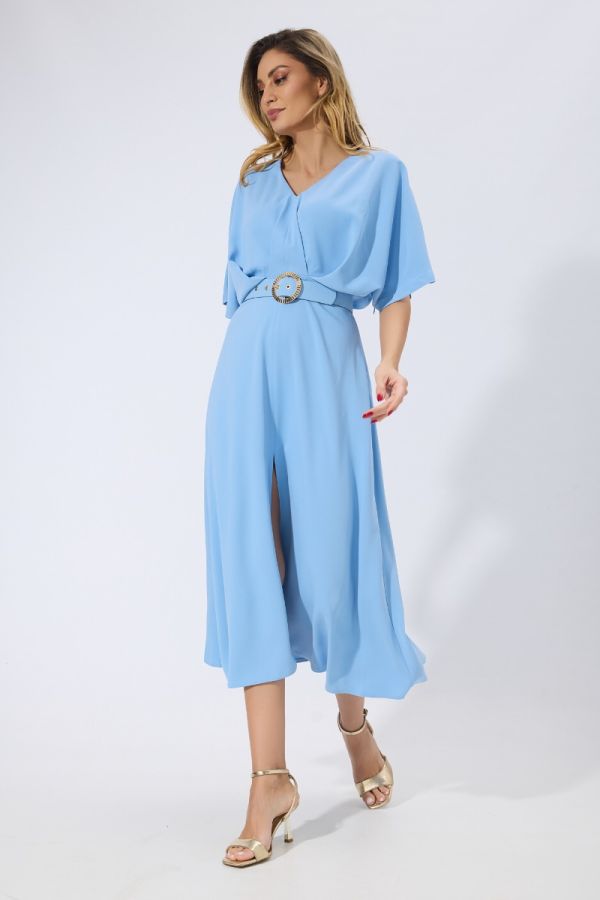 Nelia Blue elegant Dress