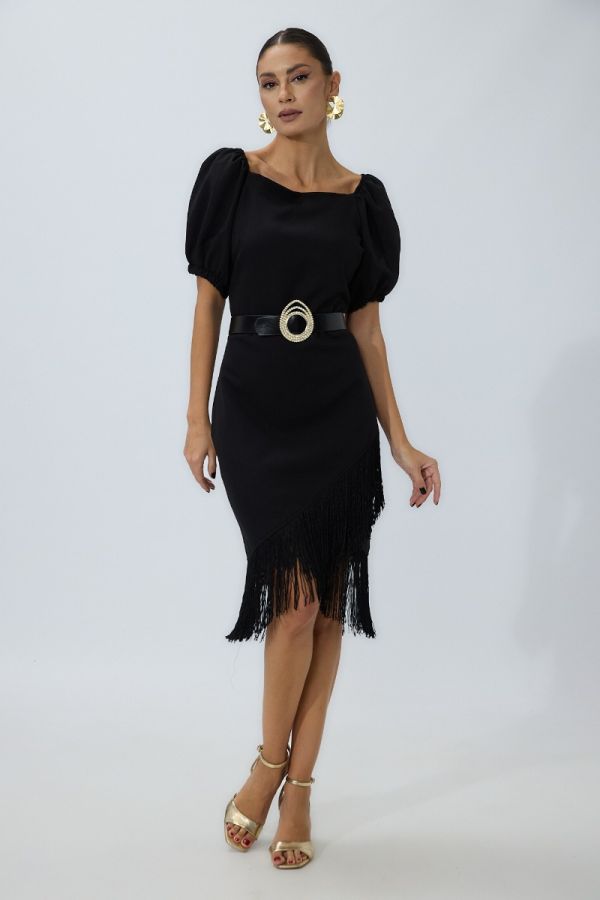 Flary Black Dress