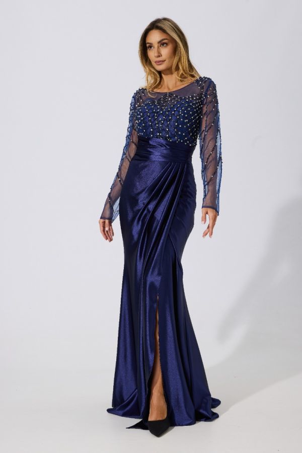 Femme Navy Premium Occasion Dress