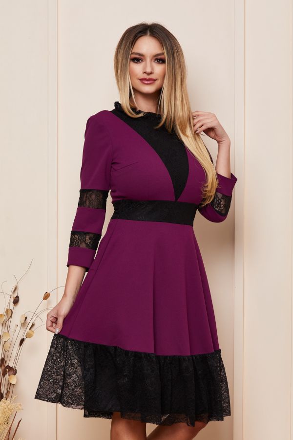 Moze Alexandra Burgundy Dress