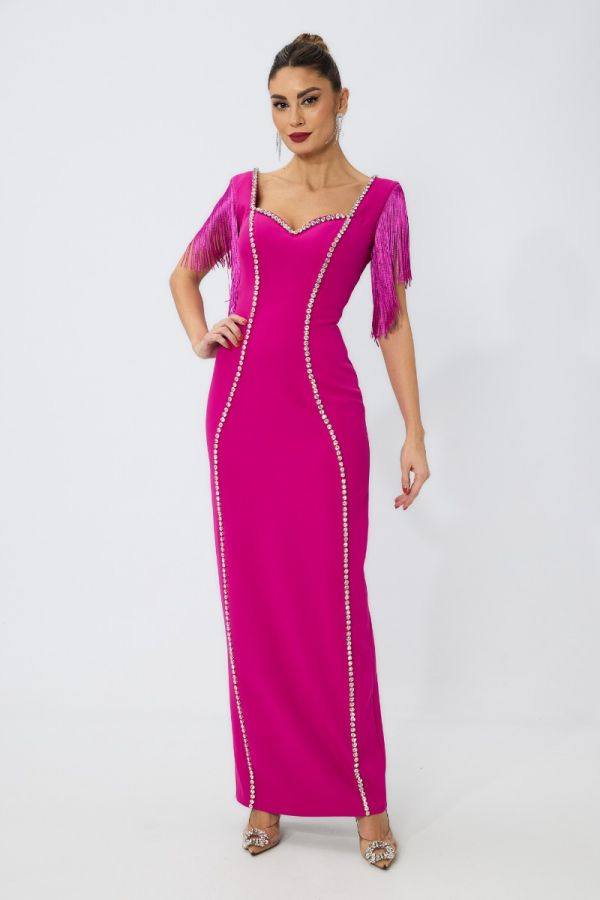 Glam Fuchsia premium occasion Dress