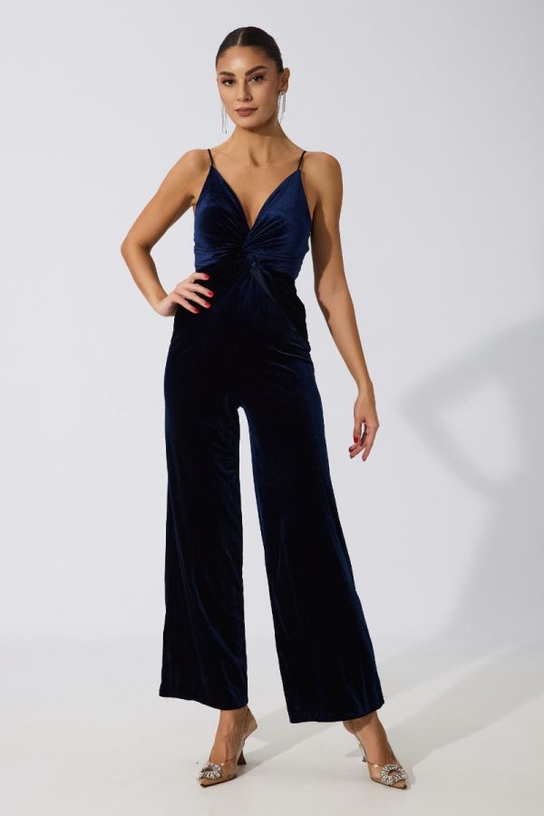 Vogue Navy Jumpsuit