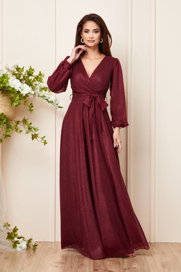 Ophelia Burgundy Dress